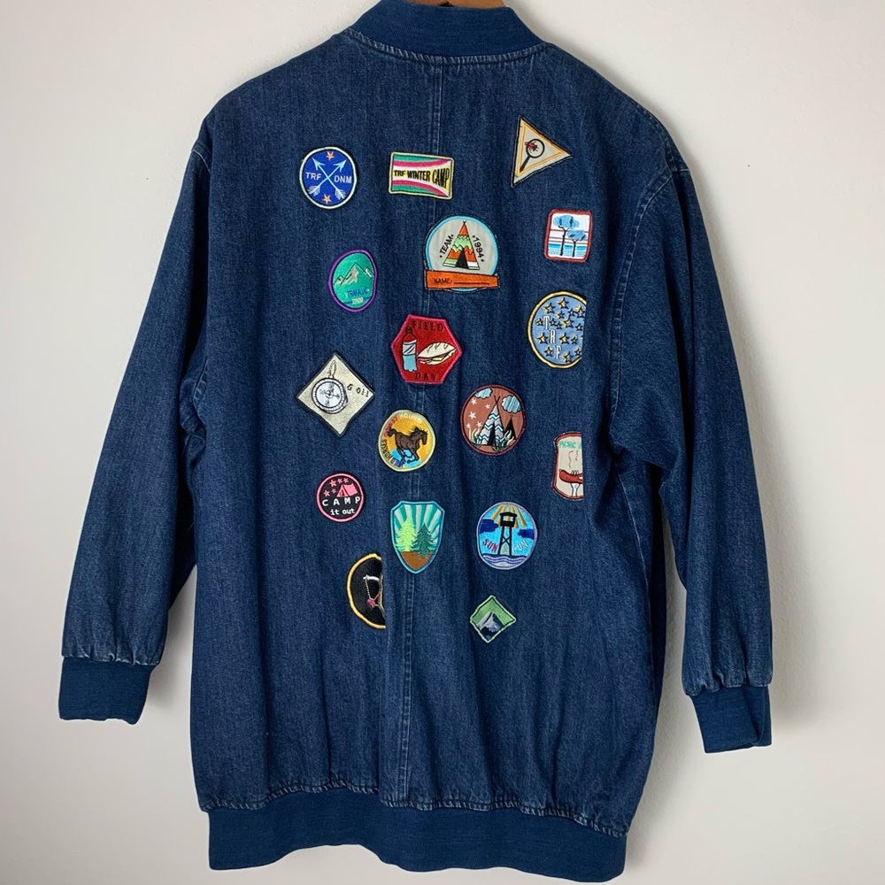 Zara patch denim jacket